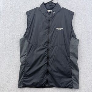 KJUS Vest Men's 52 Large Black Radiation Golf Full Zip Logo Connoisseur Scotland